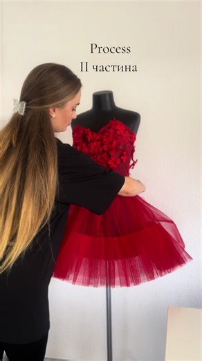 Dress Form Fabrication Process: Attaching Red Pieces