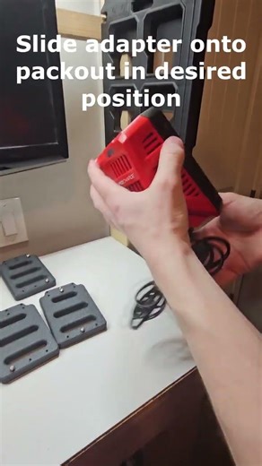 Installation Instructions Milwaukee Packout Adapter Mount - (CS0006 Locking)