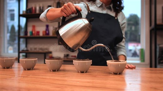 Coffee Shop Workers Checking Coffee Quality during Coffee Food Function Stock Video - Video of cafe, equipment: 208357571
