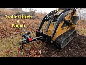 DIY Winch Attachment | Pulling Down Hanging Trees | Skid Loader Trailer-Mover