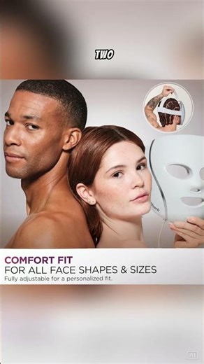 Shark CryoGlow LED Face Mask with Under-Eye Cooling, Red & Blue Light, Anti-Aging Care