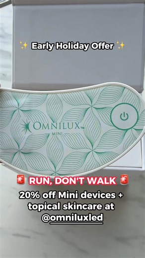 This is NOT a drill! Omnilux’s Mini LED Devices and topicals are 20% off! My skin has never looked better, and I’m stocking up. Grab yours before they’re gone! | The Quality Edit