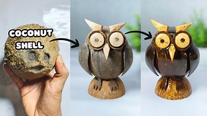 🦉 DIY Coconut Shell Owl | Easy Owl Craft from Waste Coconut Shells | coconut shell craft | diy beautiful owl craft using coconut shells! 🥥🦉 This eco-friendly DIY project is perfect for home decoration, gifting, or even selling at craft fairs. Watch step-by-step as we transform a simple coconut shell into a charming owl using basic tools and creativity. 🔧 Materials Used: Coconut shell halves Acrylic paint Feathers or jute rope Glue gun Wooden sticks (for eyes and beak) 💡 Tips: Use natural co