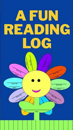Fun Printable Reading Log Spring Flower Craft Activity for Homeschoolers or Classroom Bulletin Board
