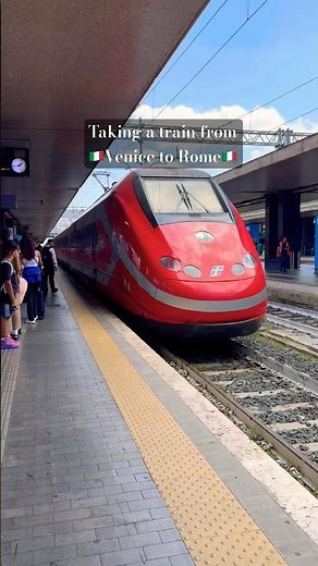 High-speed train from Venice to Rome #travel #italy #familytravel #venice #rome #europebytrain