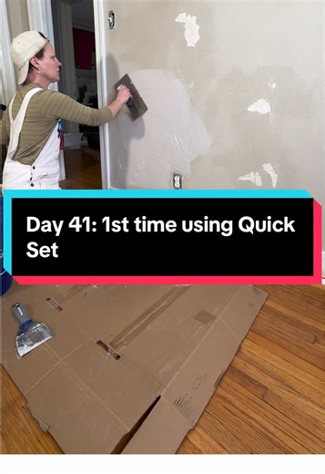First Time Using Quick Set Mud in Home Renovation