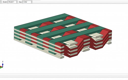 ABAQUS 2.5D机织复合材料宏细观建模及多尺度模拟