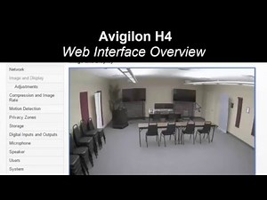 Avigilon H4 Camera Configuration Options