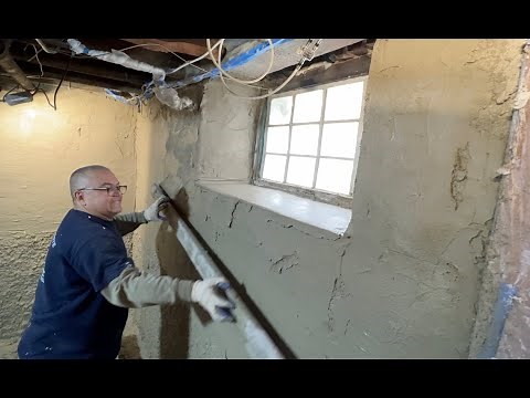 "Philadelphia Basement parging: Cementing, Waterproofing, and Painting the Walls"