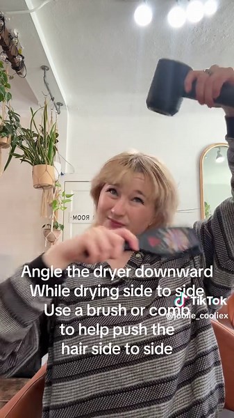 Bang tutorial for cowlick!! This takes like 3 minutes it’s super simple! If you don’t have creaseless clips you can skip that step and just use some hairspray! Mine is especially stubborn so we need the clips most days 😅 #bangstutorial #hairtoturials #bangs #longbeachhairstylist #layeredhaircut