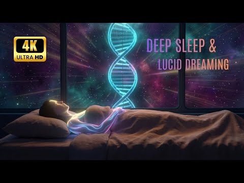 Deep Sleep & Lucid Dreaming | DNA Activation Sleep Music, Subconscious Healing, 4K Ultra HD