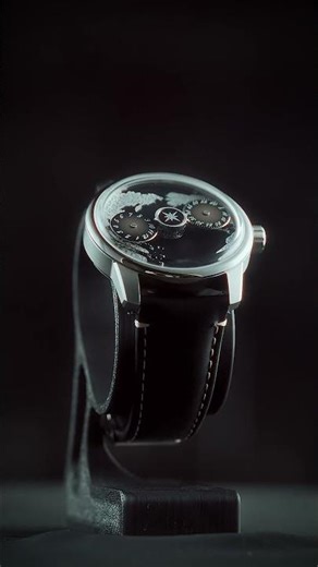 Zivanché Geo Sphere Blue Compass Watch 🌍 | Luxury Automatic Mechanical Timepiece