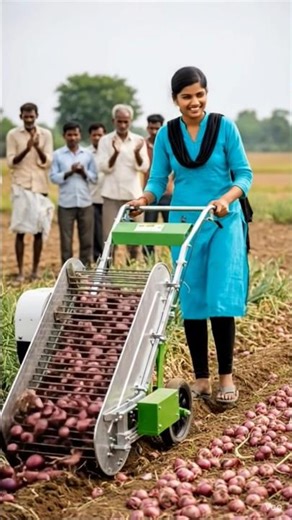 Modern Onion Harvesting Machine for Indian Farmers