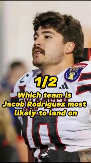 which team is Jacob Rodriguez most likely to land on?#jacobodriguez #nfl #edit #team