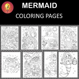 Mermaid Coloring Pages