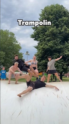 ICH BEWERTE die TRAMPOLIN-TRICKS meiner Freunde! 😍 #turnen #trampoline #bewerten #saltos