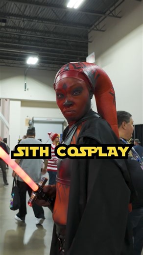 @comicsbeerscifi on Instagram: "At the @motcitycomiccon the darkside is strong with this Sith cosplay couple as Starkiller Inquisitor and Darth Talon/Maul mashup! #starwars #comiccon @chenz.18 @sith.lordgates @"