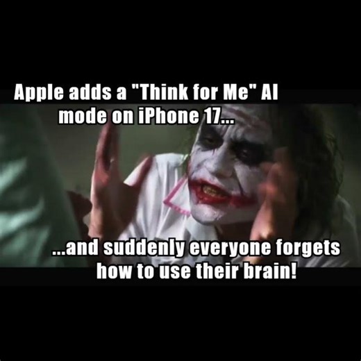 iPhone 17’s AI Mode Be Like… 🧠🤡 | Joker Meme Reaction | #viral