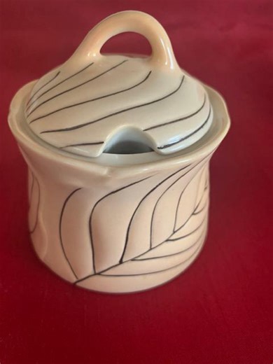 Carlton Ware Jam/honey Pot Vintage Australian Design Carltonware Leaf Pattern Collectible Kitchenware Jampot - Etsy