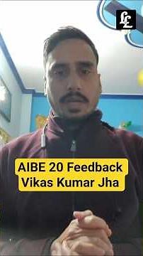 AIBE 20 Feedback Vikas Kumar Jha | Linking Laws |
