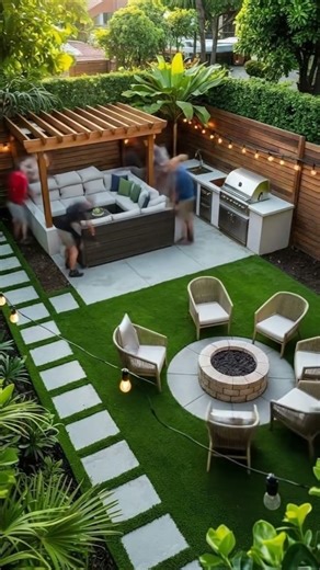 From Empty Yard to Cozy Backyard Paradise