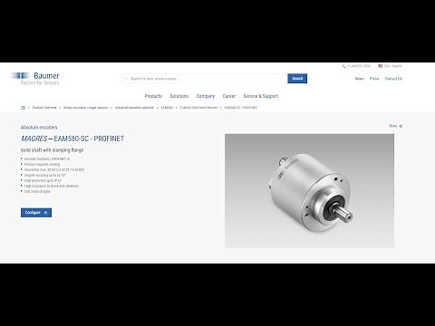Baumer Encoder Profinet Configuration