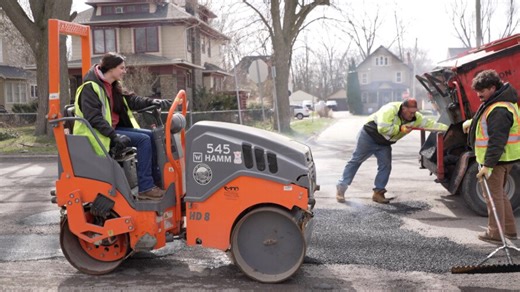 'Will be a solid month': Lockport crews begin hot patch work on potholes
