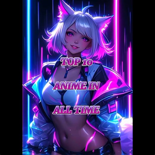 Top 10 Anime in all time #anime #top10anime #viral #trending #fyp #stitch