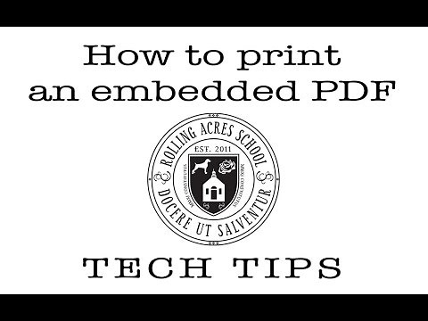 How to Print Embedded PDF