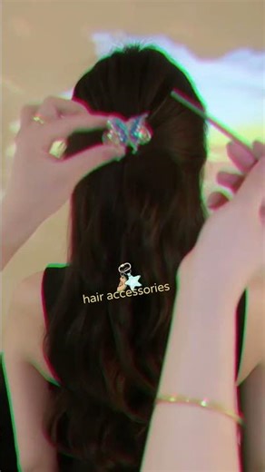 Aesthetic Butterfly Hair Accessory 😍✨ #shorts #hairstyle