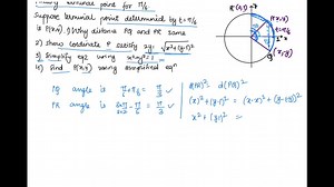 SOLVED:Finding the Terminal Point for π/ 6 Suppose the terminal… | Numerade