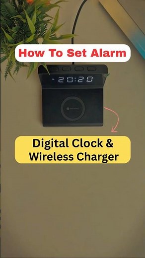 How to Set Alarm in Digital Alarm Clock | Best Desktop Wireless Charger With Digital Alarm Clock