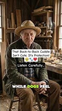 That back-to-back cuddle isn't cute. Its protection. #dogs