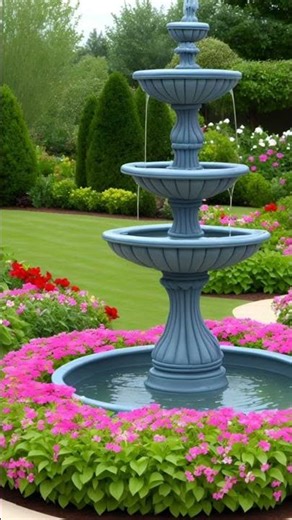 Luxury Garden Fountain Ideas | Backyard Waterfall & Fountain Designs 2026 #love #shorts #garden