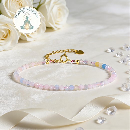 Blue Topaz Bracelet for Truth & Self-expression – Dainty December Birthstone Jewelry - Etsy