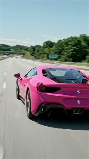 Pink Ferrari Dream Car 🌸🏎️ | Luxury Supercar Vibes 🔥