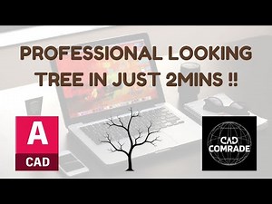 How to make the easiest professional looking tree in AutoCAD !!