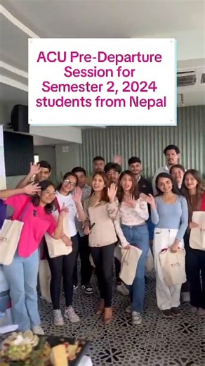 Our amazing team in Nepal just hosted a Pre-Departure session for our Semester 2, 2024 students. A big warm welcome to all our new students! We're thrilled to have you and can't wait to welcome you on campus next week! #StudyACU #OwnYourFuture #internationalstudents | ACU International