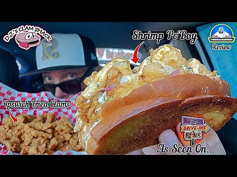DJ's Clam Shack® Shrimp Po'Boy & Fried Clams Review! | The BEST Seafood In Florida? | theendorsement