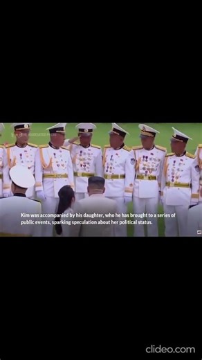 KIM JONG UN ET KIM JU-AE AU DÉFILÉ MILITAIRE 🔥 #kimjongun #coréedunord #kimjuae