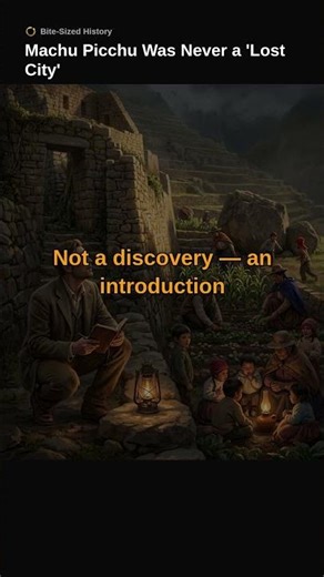 Machu Picchu Was Never a 'Lost City' | Bite-Sized History #Shorts