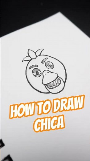 How To Draw Chica EASY 😱 FNAF Fans Will Love This! #Chica #fivenightsatfreddys