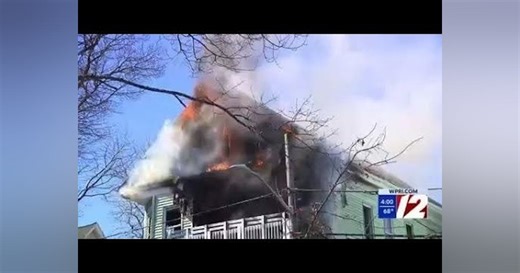 Firefighter at Station Spots Smoke Coming from House in Providence, RI