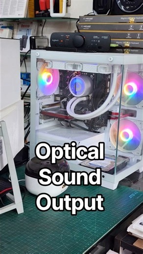 Optical sound Output by Logitech Z906 #optical #dolbyaudio #logitech
