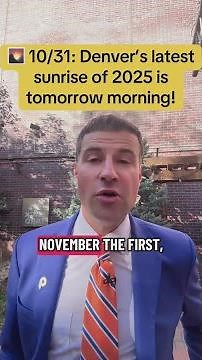 Denver’s latest sunrise of 2025 is tomorrow!