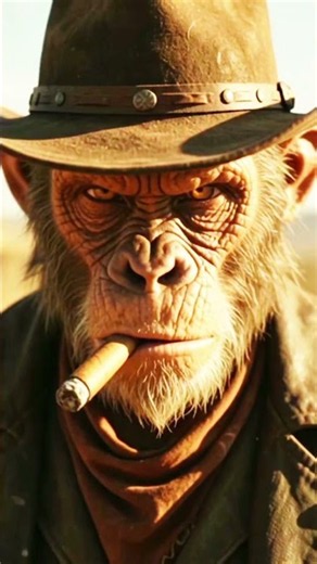 There’s a new Sheriff in the Wild West,#CowboyMonkey #WildWestVibes