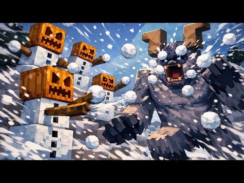 Can an army of snowmen beat a Yeti? - Minecraft mod challenge