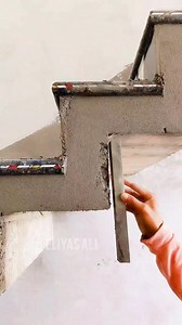 Stair plaster work #stairdesign #staircase #stair #design #construction #wall #parapetwall #design #chunai #deewar #parapetwalldesign | Eliyas Ali