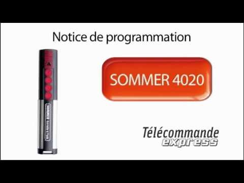 1/Programmer une télécommande SOMMER moteur DUO pour portes de garage sectionnelles