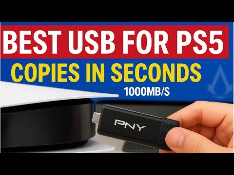 PNY Pro Elite V3 USB 3.2 Gen 2 ⚡ Copy PS5 Games & Large Files in Seconds (1000MB/s Test)